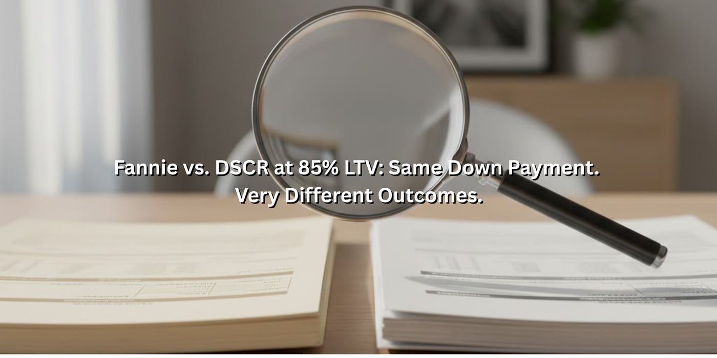85% LTV Real Talk: Fannie vs DSCR, and Why This Just Got Interesting
